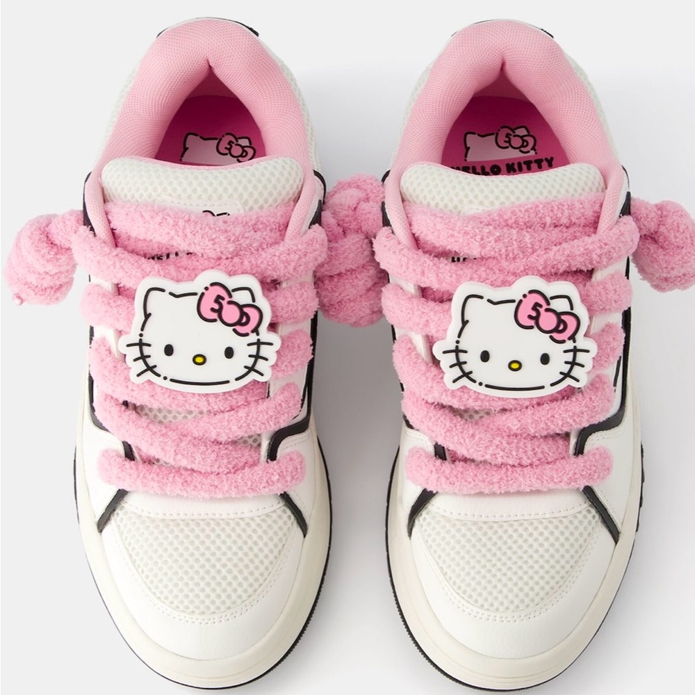 Hello Kitty Pink and White Sneakers